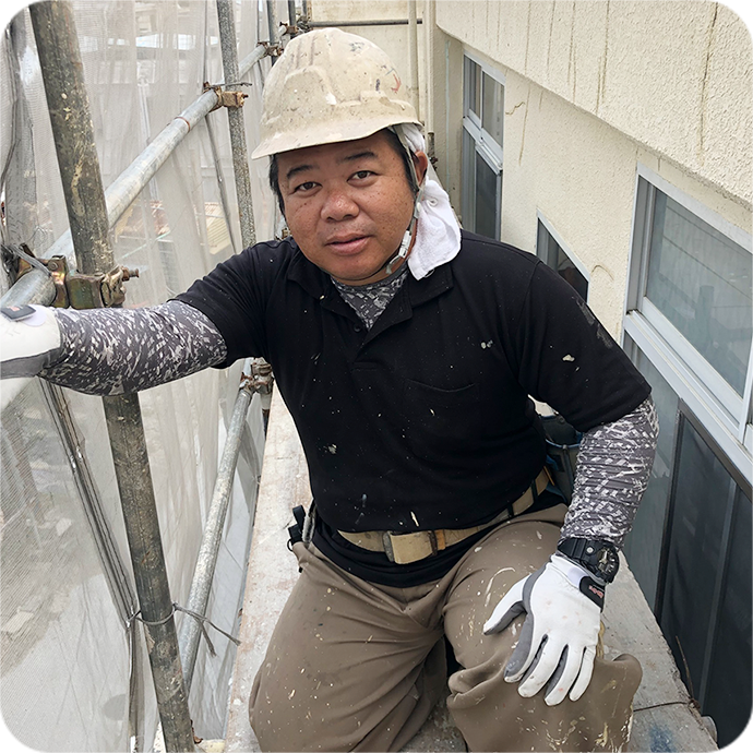 お客様対応はすべて親方である金城が担当します！